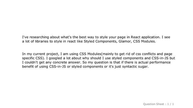 CSS : What is the benefit of using styled components over css modules in Reactjs смотреть онлайн