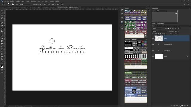 Aprende a crear una Firma en Photoshop (con fuentes para descargar) смотреть онлайн