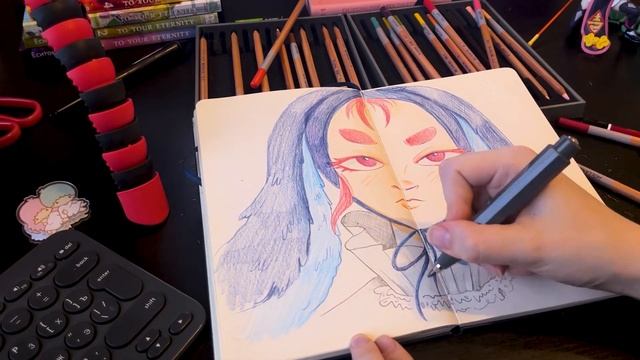 Заполняю скетчбук за 12 Часов ♥ Обзор на заячий скетчбук смотреть онлайн
