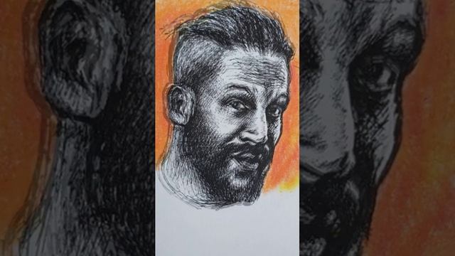 Рисунок шариковой ручкой... смотреть онлайн