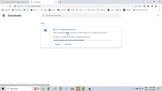 Como Fazer Download e Instalação do Java JDK 17 - Rápido e Prático смотреть онлайн