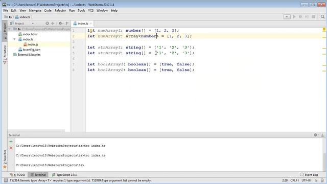 Урок 2 Курс по TypeScript TS Массивы смотреть онлайн