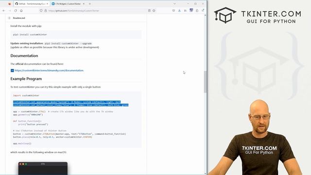 Modern GUI Design With CustomTkinter! - Tkinter CustomTkinter 1 смотреть онлайн