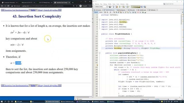 14.2 Insertion Sort and Binary Search Algorithms смотреть онлайн