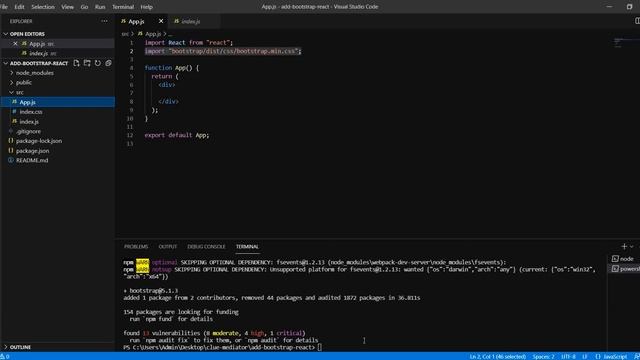 How to add Bootstrap in React | Install Bootstrap | Include bootstrap CSS and JS in React смотреть онлайн