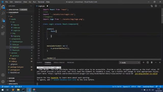 Consumir APIREST con REACT - #4 Login con axios metodos POST смотреть онлайн