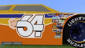 Minecraft Disney Pixar Cars Mega Build - Winford Bradford Rutherford (RPM #64) Piston Cup Racer