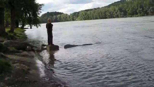 Алтайский край, поселок Катунь, берег реки смотреть онлайн