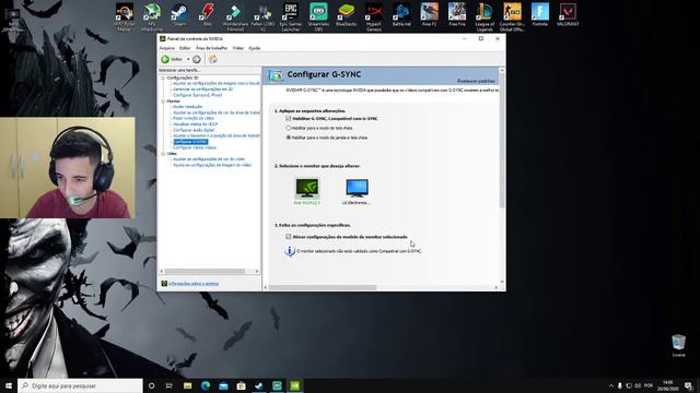 ATIVANDO O FREE SYNC OU G SYNC DO SEU MONITOR GAMER смотреть онлайн