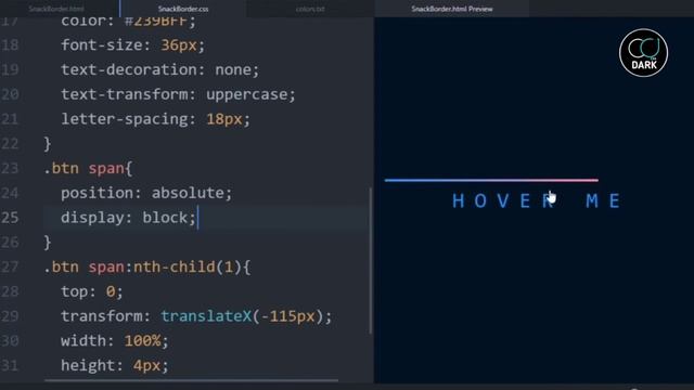 Snake Border Animation on Button with Html And CSS смотреть онлайн