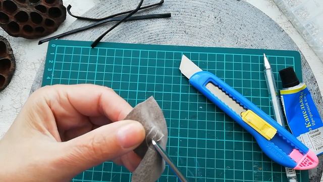 Как сделать оправу для камня из натуральной кожи. Второй способ. Фоторяд с украшениями. смотреть онлайн