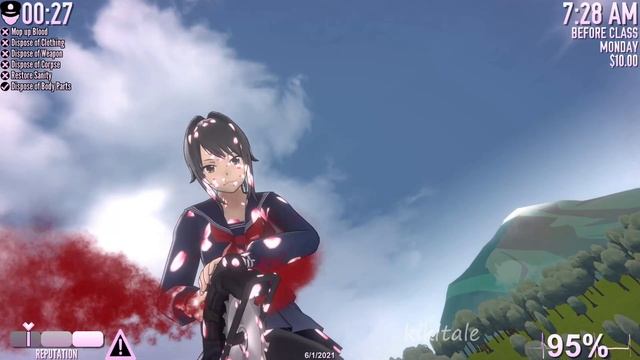 When I dismantled the big headmaster, many heads came out, why? | Yandere Simulator смотреть онлайн