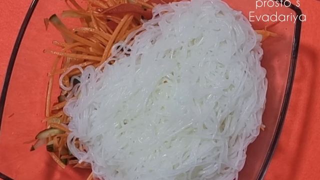 Фунчеза по-корейский с овощами!|Салат лёгкого приготовление. смотреть онлайн