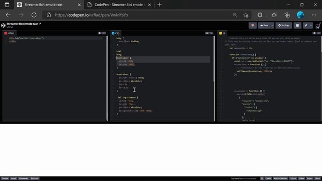 (OLD - check out v2) Emote rain overlay using emotes from chat and Streamer Bot websocket server! смотреть онлайн