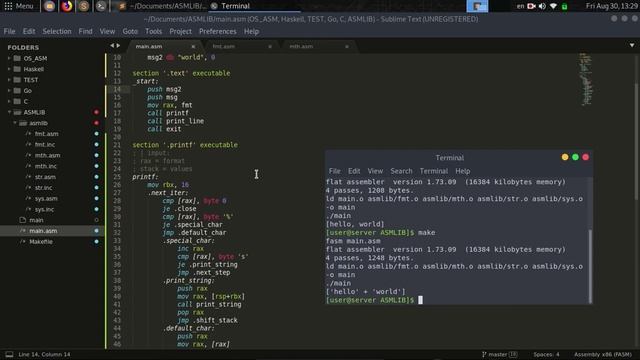 // Язык Ассемблера #5 [FASM, Linux, x86-64] // смотреть онлайн