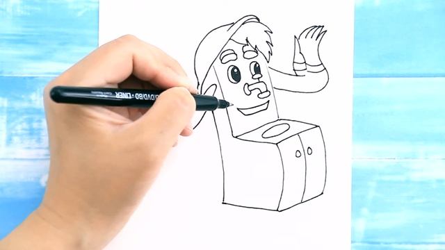 Как нарисовать МОЙДОДЫРА / Рисунок раскраска для детей / Раскрась Ка смотреть онлайн
