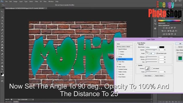 Photoshop Tutorial : How To Make Wall Graffiti смотреть онлайн
