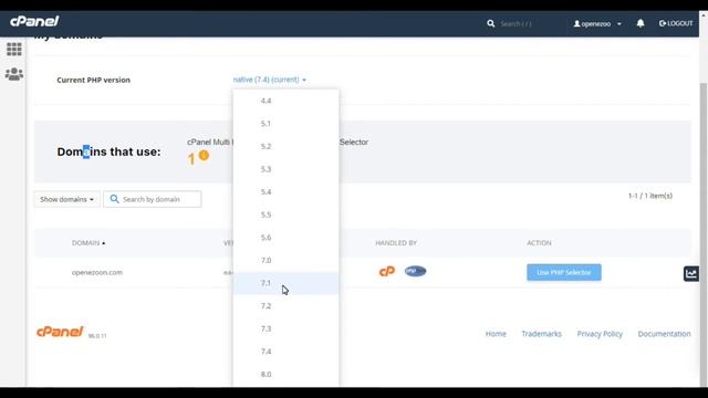 How to change PHP Version in cPanel using PHP Selector | Video Tutorial смотреть онлайн