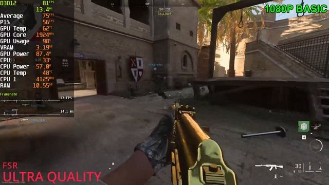 COD MODERN WARFARE 2 | GTX 1060 | 1080P | FSR | NIS | Benchmark смотреть онлайн