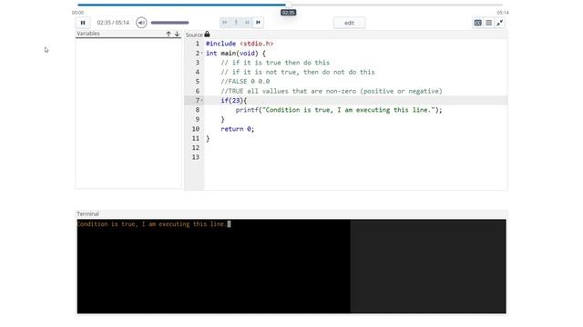 Use an if statement with a static condition смотреть онлайн