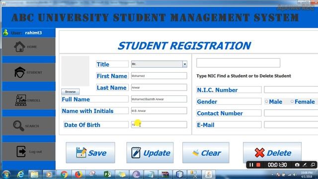 Student Management System Java Netbeans Part1 смотреть онлайн