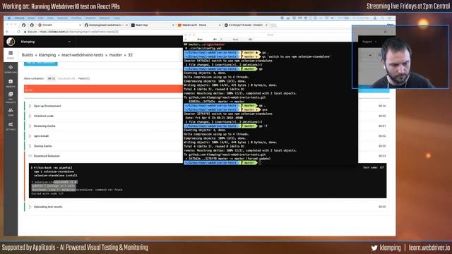 React/WebdriverIO Live Stream #5 - Writing React DOM Fixture tests using WebdirverIO смотреть онлайн