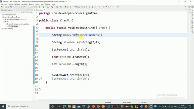 subString in Java String Class смотреть онлайн