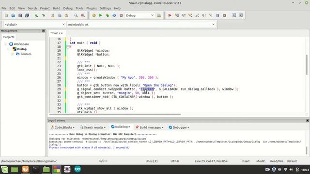 GTK - GtkDialog Part-02 смотреть онлайн