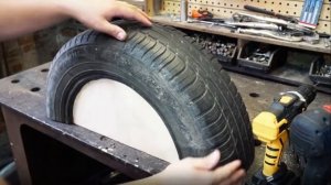 Как сделать лавочку из старой шини .Лавочка из старых покрышек.