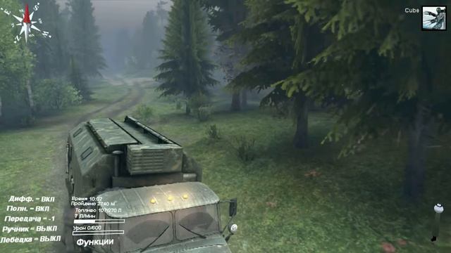 SpinTires 17 Самое главное не перевернуть машину!