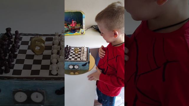 Торт шахматы ♟️ #тортшахматы #oksanacake #торты #тортытлт #тортна6лет