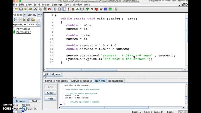 printf смотреть онлайн