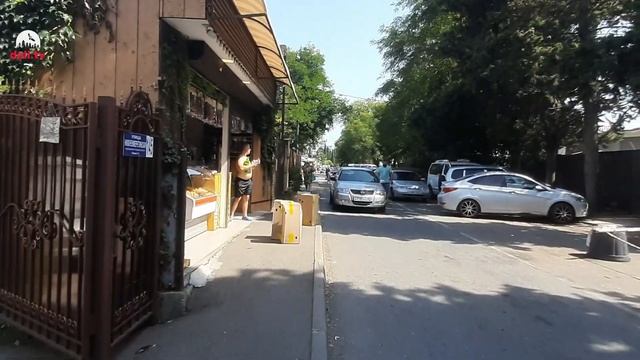 Аллея зонтиков, ул. Нижнеимеретинская. Сириус. Сочи. смотреть онлайн