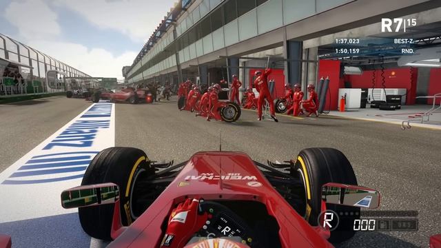 F1 2014 Manual Pit Stop [Manual   Behind Teammate]