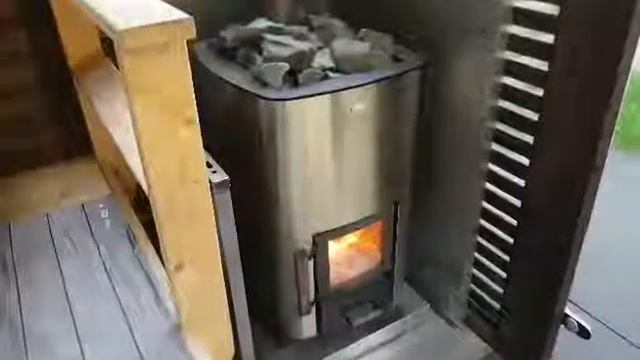 Narvi NC 16 Stainless Steel in a Kota Pihasauna Cabin | Finnmark смотреть онлайн