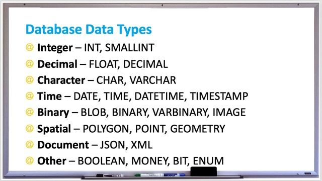 Database Systems - Data Types смотреть онлайн