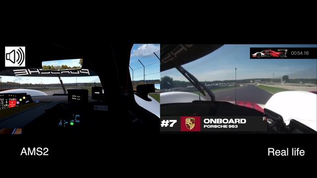 Porsche 963 LMDh in AMS2 vs Real Life смотреть онлайн