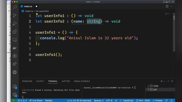 typescript bangla tutorial 19 : function signature смотреть онлайн