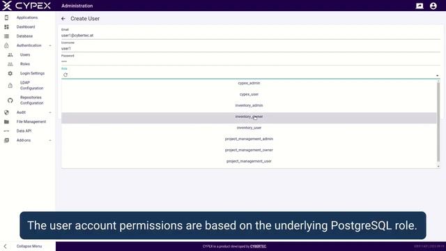 4.2 CYPEX Authentication Section - Manage Internal User Accounts | CYBERTEC PostgreSQL Rapid App De смотреть онлайн