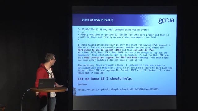 GPW2014 S1E11.3: Lightning Talks - Stand von IPv6 - Steffen Ullrich смотреть онлайн