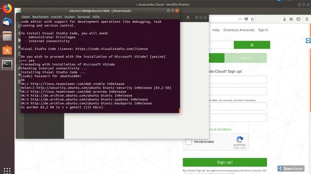 Let's Install: Anaconda with Jupyter notebook and Visual Studio Code on Ubuntu 18.04 смотреть онлайн
