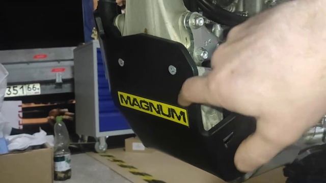Защита картера МAGNUM на Yamaha WR250F 2021 модельного года. Обзор, преимущества. смотреть онлайн