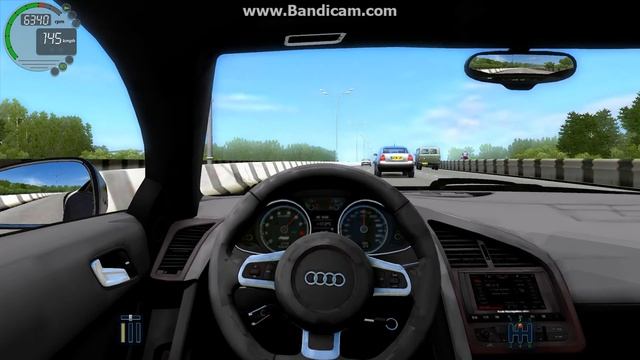 Audi R8 4.2 FSI - City Car Driving 1.4.1 (G27) смотреть онлайн