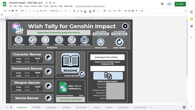Check Your Pity and Wish History Using... Google Sheets? - Wish Tally Showcase смотреть онлайн