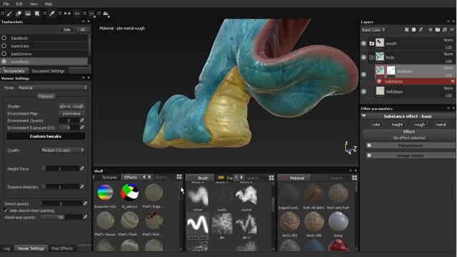 09 Substance Painter Корректирующие цвет текстуры