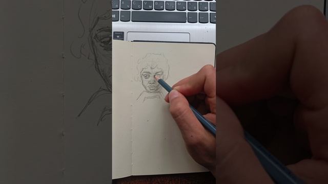 Real Time Portrait drawing | How to draw quick sketches | Sketch in 8 minutes | Как я рисую портрет смотреть онлайн
