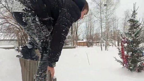 сегодня делал сальто с забора