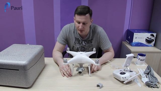 Распаковка/Обзор/Инструкция по подготовке и запуску квадрокоптера дрона DJI Phantom 4 Pro от Pauri смотреть онлайн