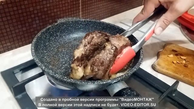 А ты готовил??? Стейк 4 см толщина!!! Стейк из говядины!