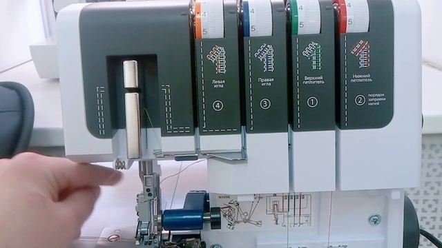Обзор и заправка оверлока Merrylock 220 смотреть онлайн